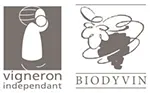 Logo des gages de qualité du Château Romanin : Vigneron indépendant et Biodyvin